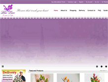 Tablet Screenshot of bluelaceflorist.com